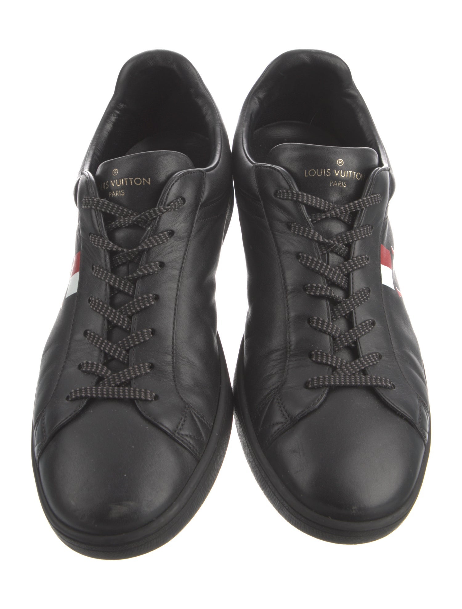 Louis Vuitton Leather Graphic Print Sneakers